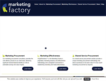 Tablet Screenshot of marketing-factory.co.uk